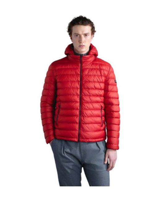 Paul & Shark Red Long-Sleeved Down Jacket for men
