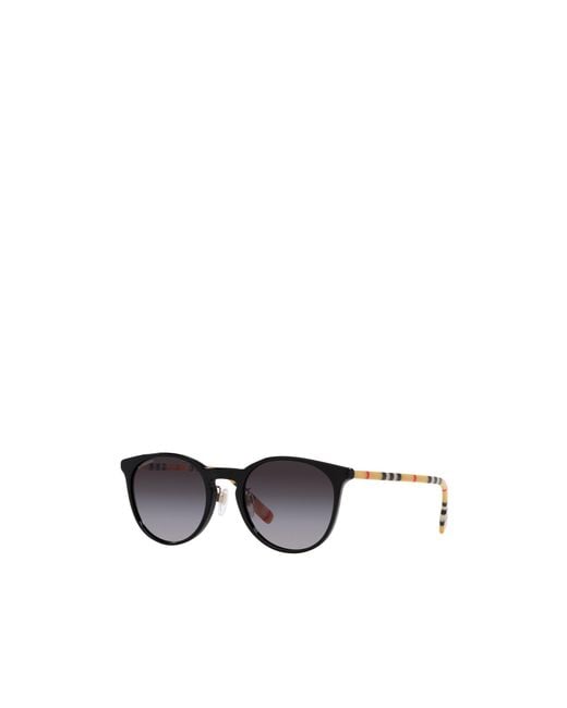 Burberry Metallic Geometric Frame Sunglasses