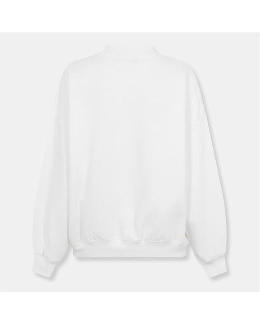 Polo Ralph Lauren White Graphic Crew Sweatshirt