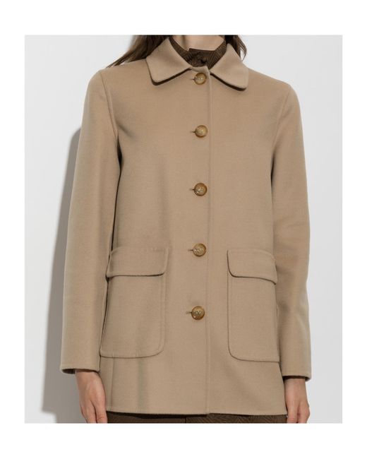 Valentino Natural Collared Long-Sleeved Casual Jacket