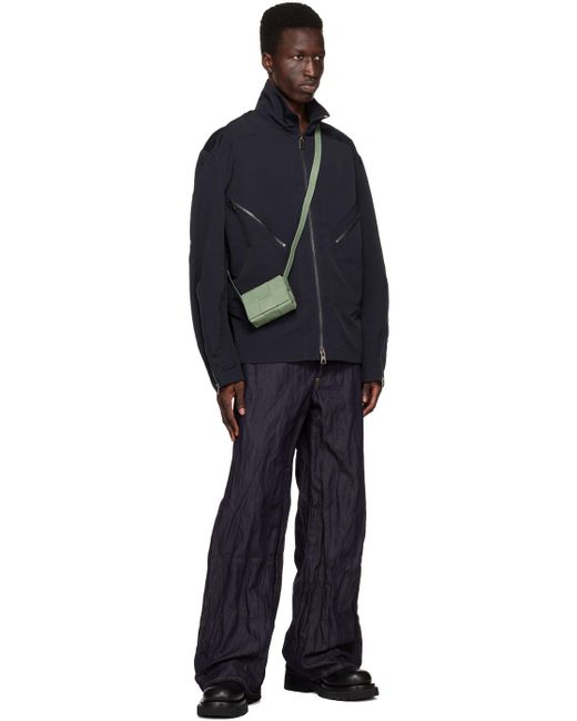 Bottega Veneta Green Magnetic Buckle Shoulder Bag for men