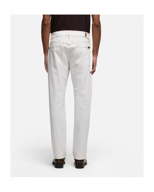 7 For All Mankind White The Straight 32' for men