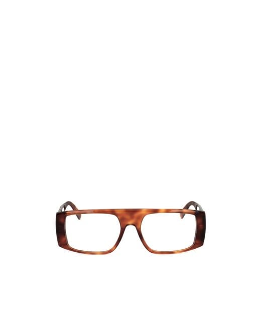 Moncler White Eyewear Rectangle Frame Glasses for men