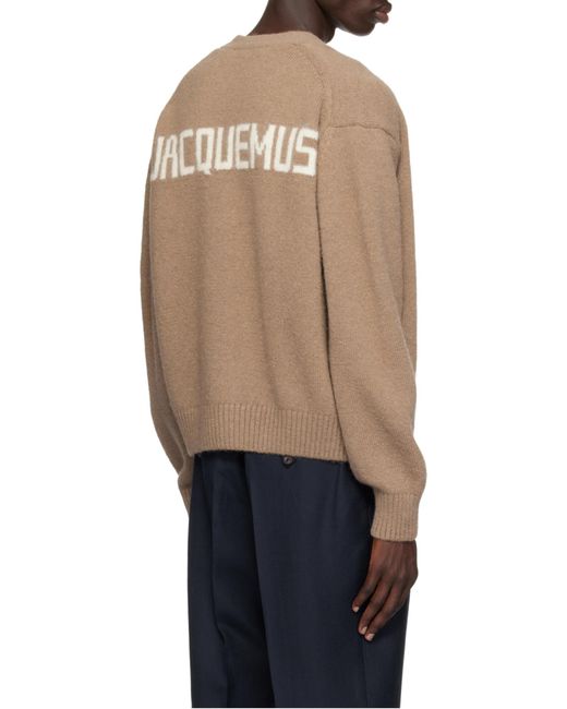 Jacquemus Brown Signature Cardigan for men