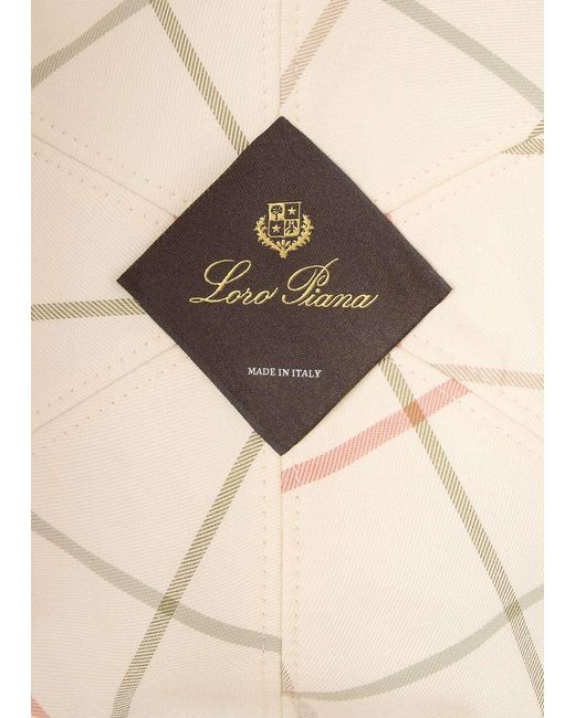 Loro Piana White Baseball Cap for men
