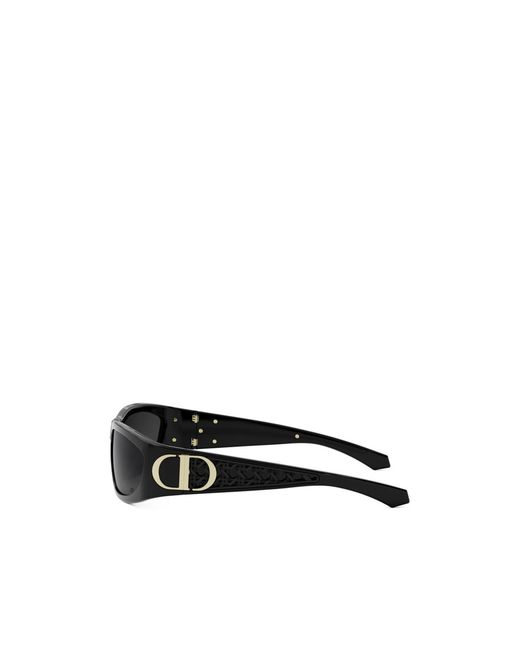 Dior Black Eyewear Very Rectangular Frame Sunglasses for men