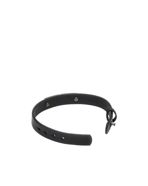 Ferragamo White Ferragamo Gancini Ornament Bracelet for men
