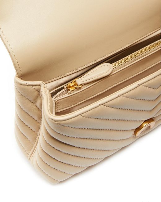 Pinko Natural Lady Love Puff Chevron Mini Crossbody Bag