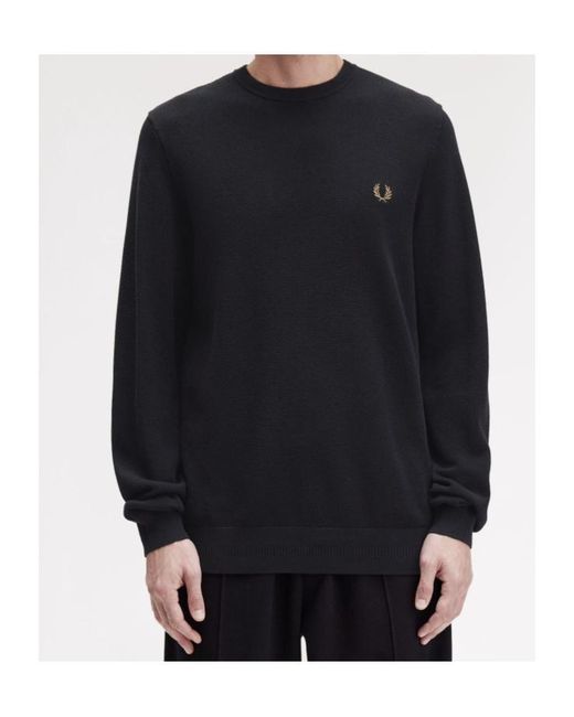 Fred Perry Blue Piqué-Stitched Top for men