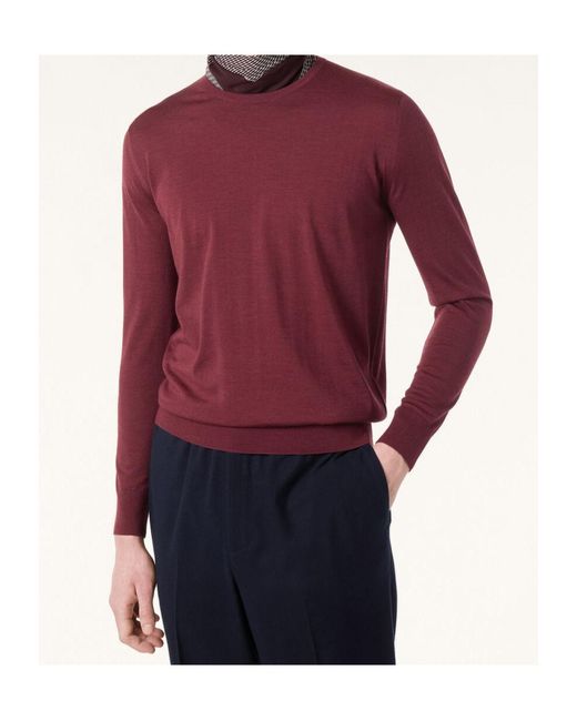 Loro Piana Red T-Shirt Crewneck for men