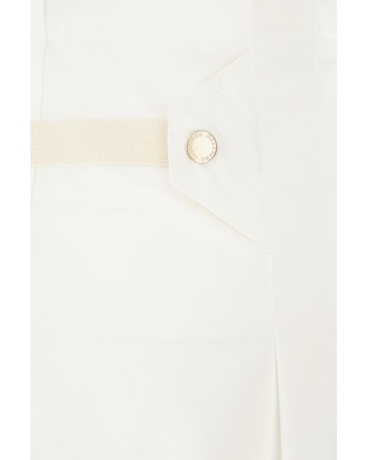 DARKPARK White Wide Leg Palazzo Pants