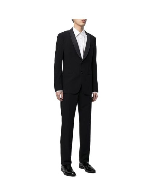 Giorgio Armani Black Two-Piece Wool Tuxedo for men