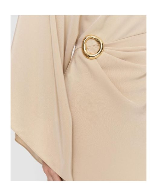 Joseph Natural Joya Ring-Detail Maxi Dress