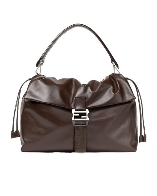 Fendi Brown Flux Maxi Messenger Bag for men