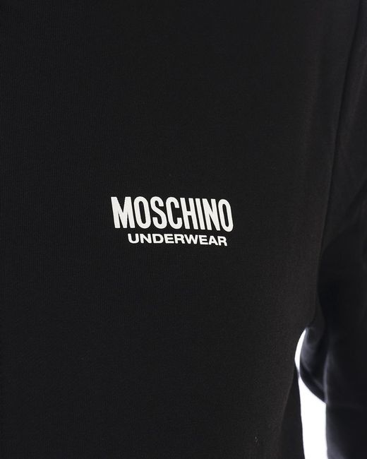 Moschino Black Logo Zipper Casual Jacket