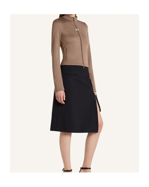 Courreges Brown Courrèges Biker Tracksuit Jacket