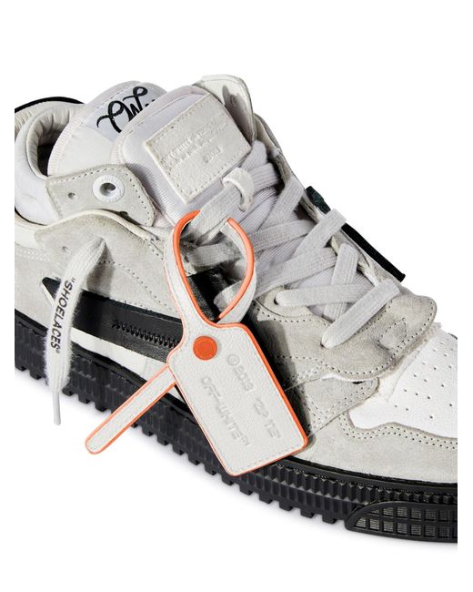 Off-White c/o Virgil Abloh White Floating Arrow Lace-Up Sneakers for men