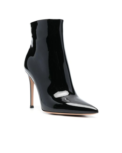 Gianvito Rossi Black 110Mm Patent Leather Boots