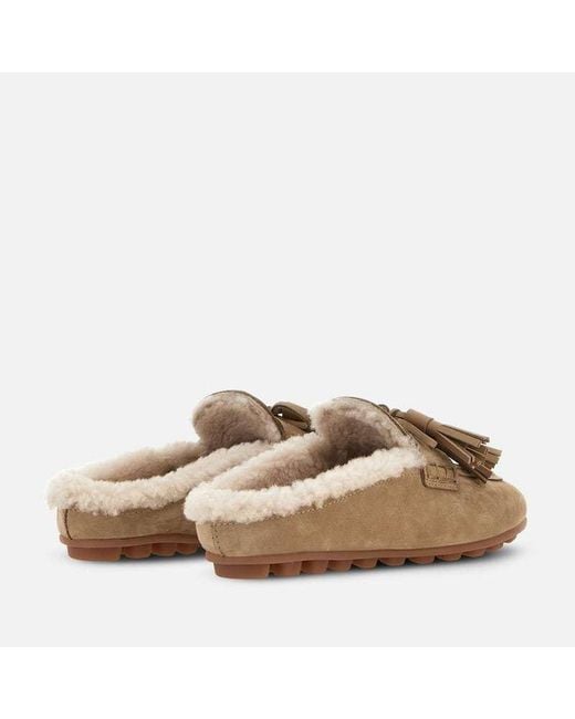 Hogan Brown Slip-On Flat Shoes
