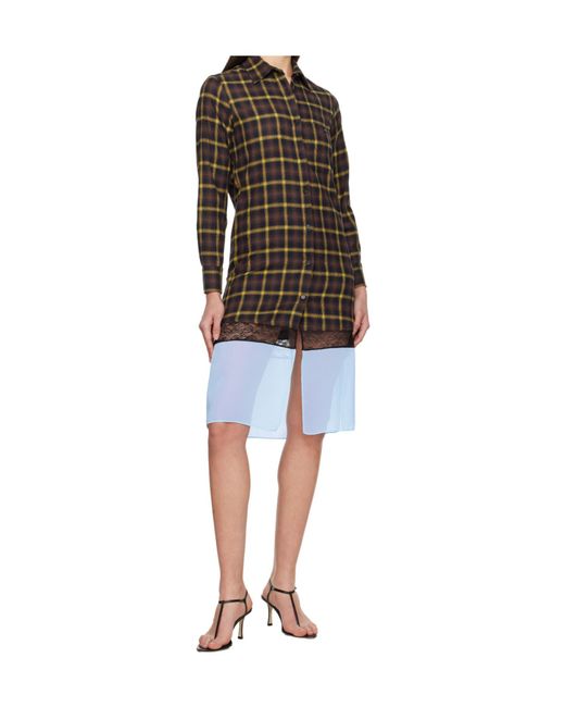 Coperni Multicolor Multi Layer Shirt Dress