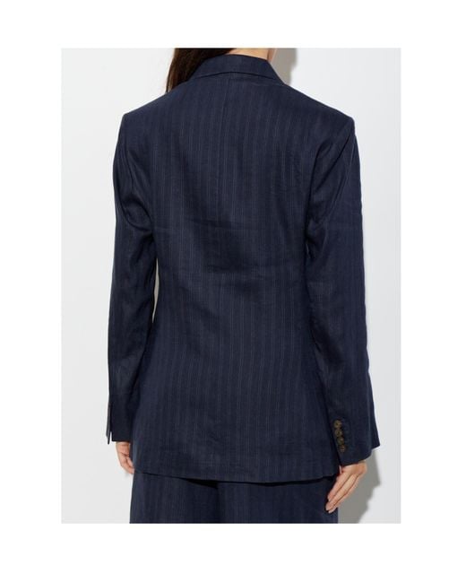 Anine Bing Blue Aretha Blazer
