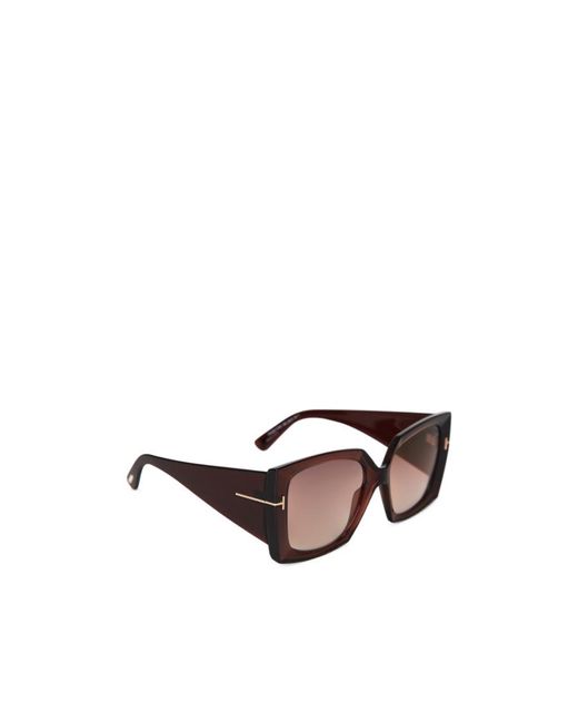 Tom Ford White T-Logo Sunglasses