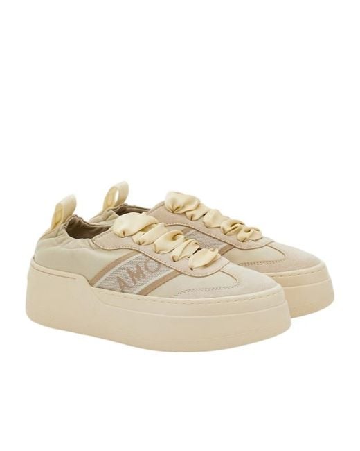 Ferragamo Natural Wedge Sneaker