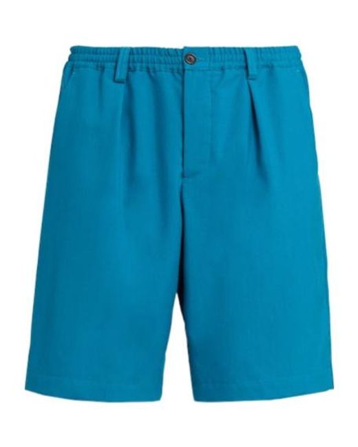 Marni Blue 00B67 Wool Shorts for men