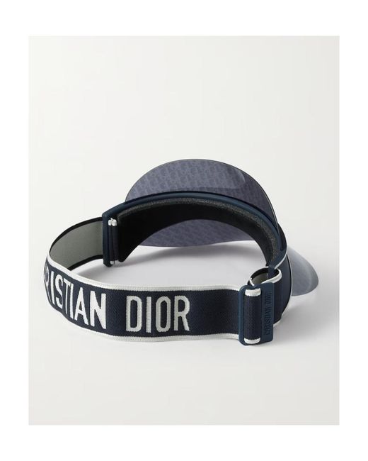 Dior White Logo Jacquard Sunless Hat