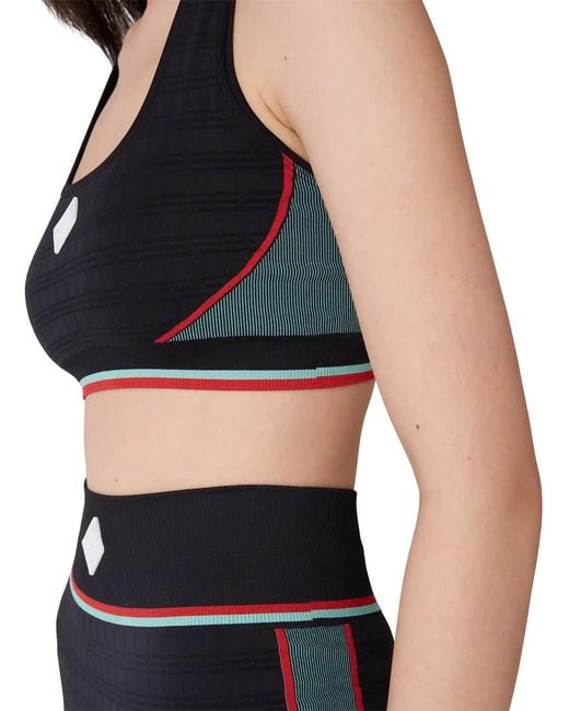 Casablanca Black Seamless Sports Bra