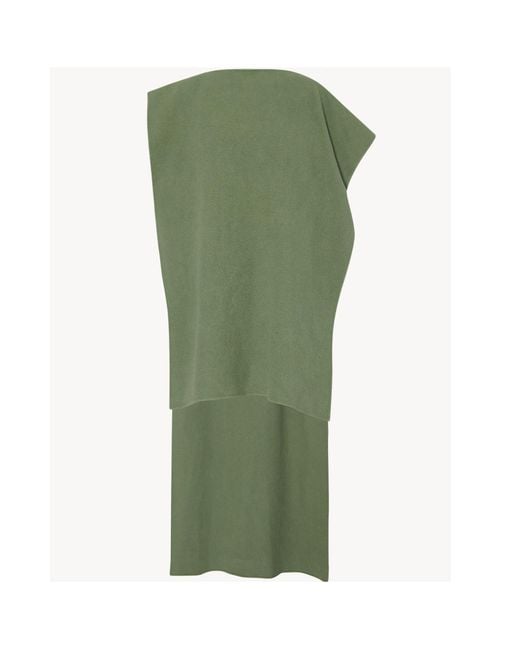 The Row Green Geometric Top