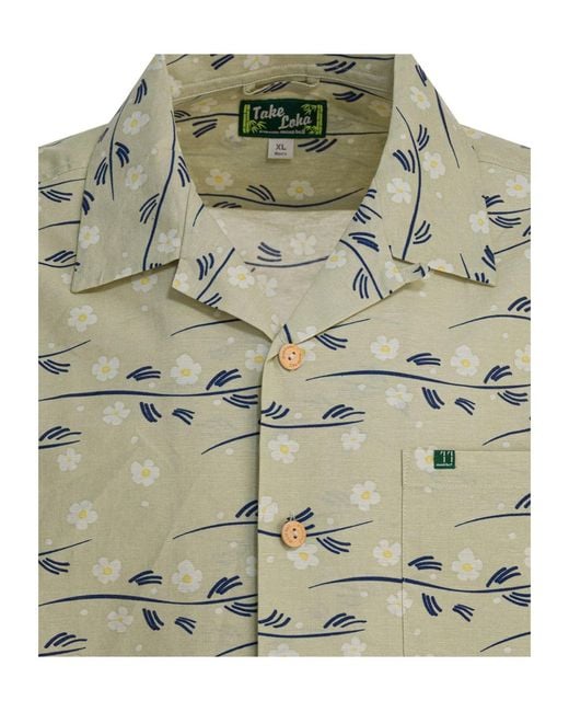Montbell Green Printed Shirt for men
