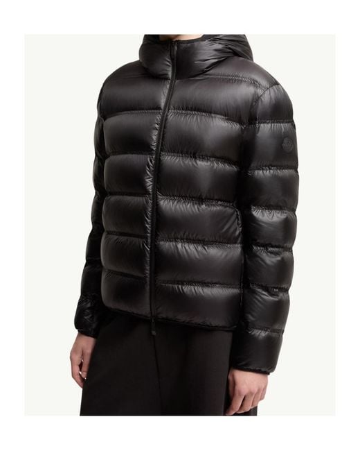 Moncler Black Guadiana Hooded Down Jacket for men