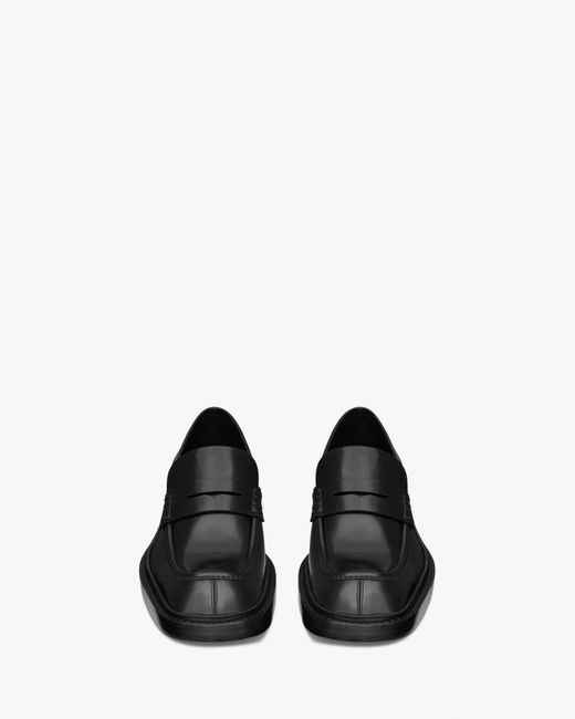 Saint Laurent Black Harvey Loafers for men
