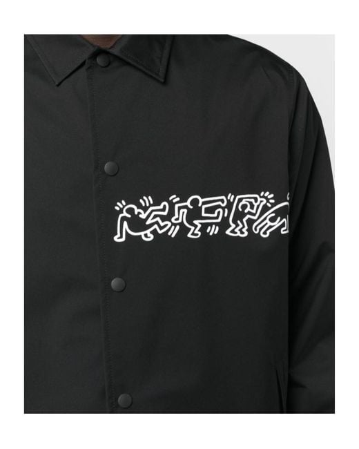 Junya Watanabe Black Printed Shirt-Style Casual Jacket for men