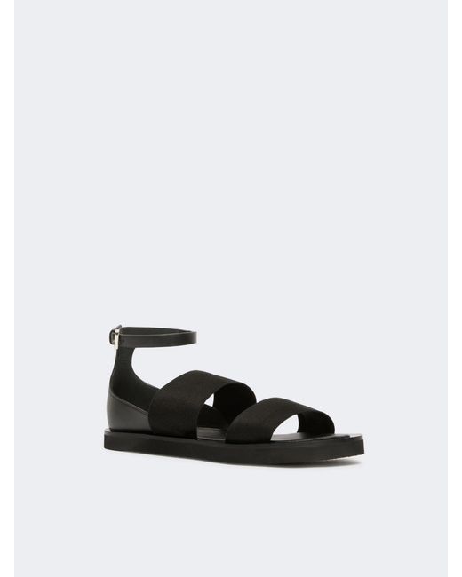 Max Mara Black Masoncia Buckled Flat Sandals