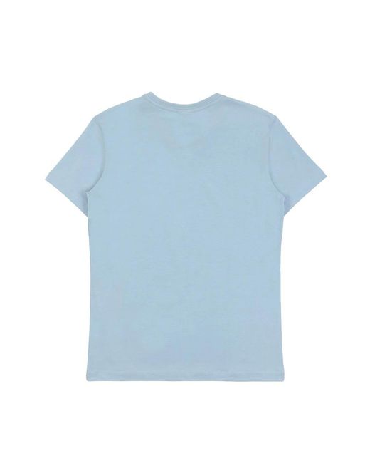 Armani Collezioni Blue V-Neck Short-Sleeved T-Shirt for men