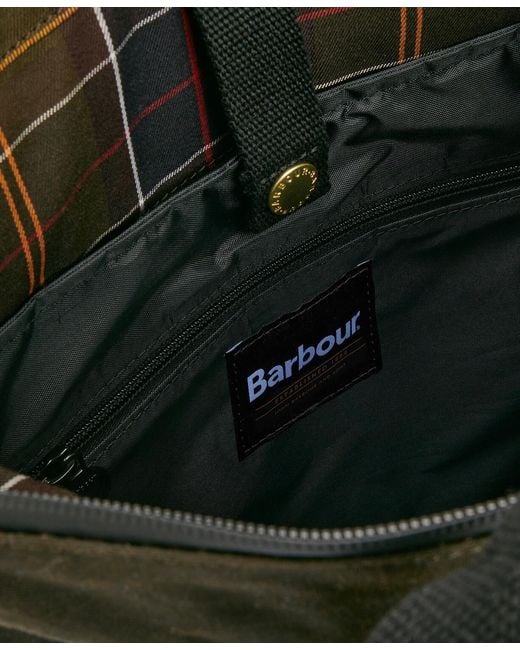 Barbour Black Logo Backpack for men