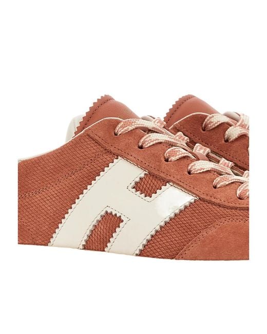 Hogan Brown H698 Platform Sneakers
