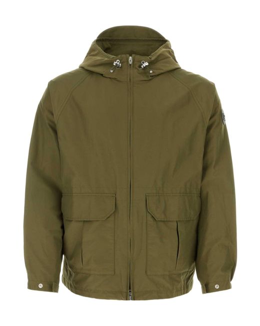 Woolrich Green Zip-Up Long-Sleeved Jacket for men