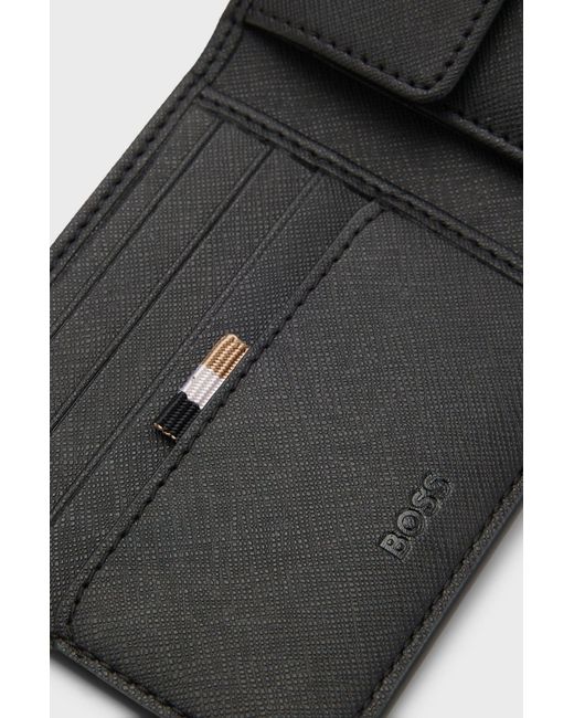 Boss Black Leather Wallet for men