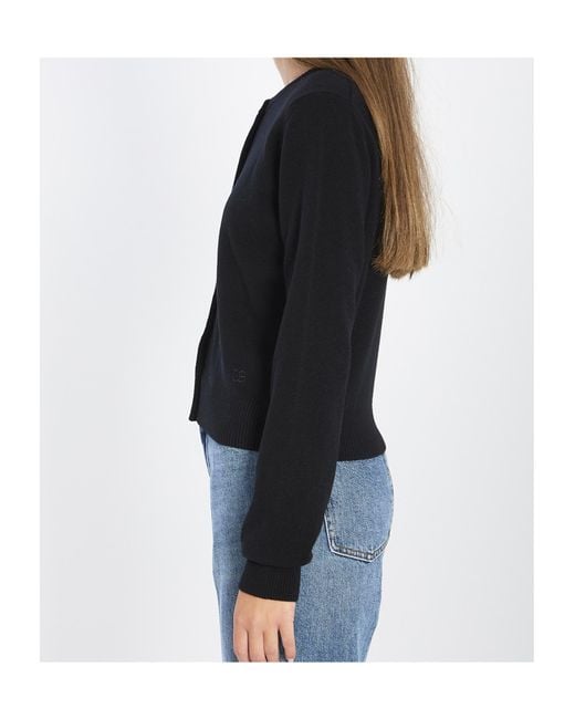 Dolce & Gabbana Black Button-Up Cardigan