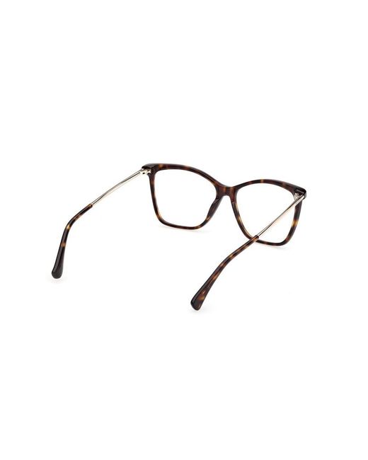 Max Mara White Full-Rimmed Plano Lenses