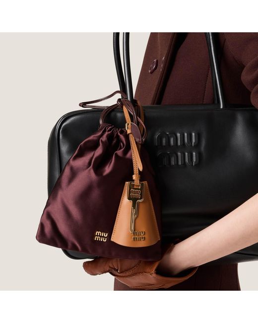 Miu Miu Red Duchesse Pouch