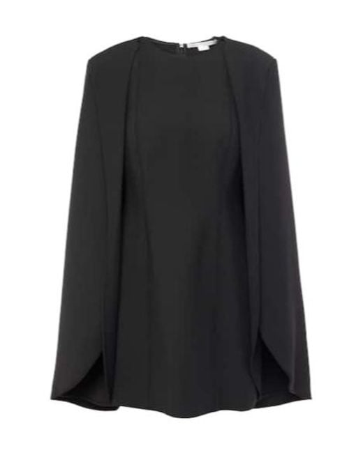 Stella McCartney Black Caped Minidress