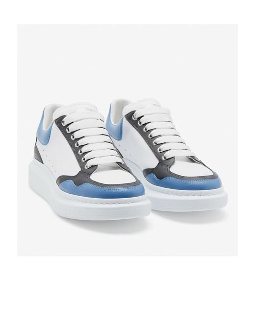 McQueen Blue Low-Top Oversize Sneakers for men