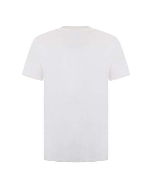 Fendi White Printed T-Shirt for men