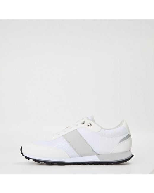 Boss White Simple Casual Shoes for men