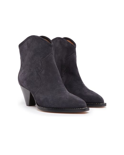 Isabel Marant Blue Pointed Ankle Boots