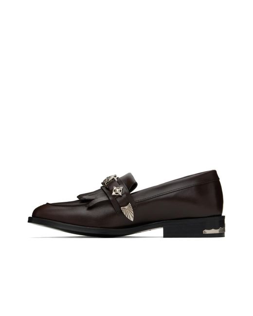 Toga Virilis Black Round Toe Loafers for men